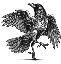 Right Corner Crow GIF