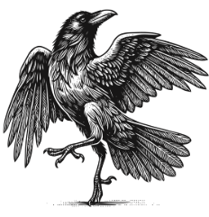 Left Corner Crow GIF